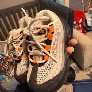 Nike Air Max 95 Kids Sneakers - Black, White, and Orange